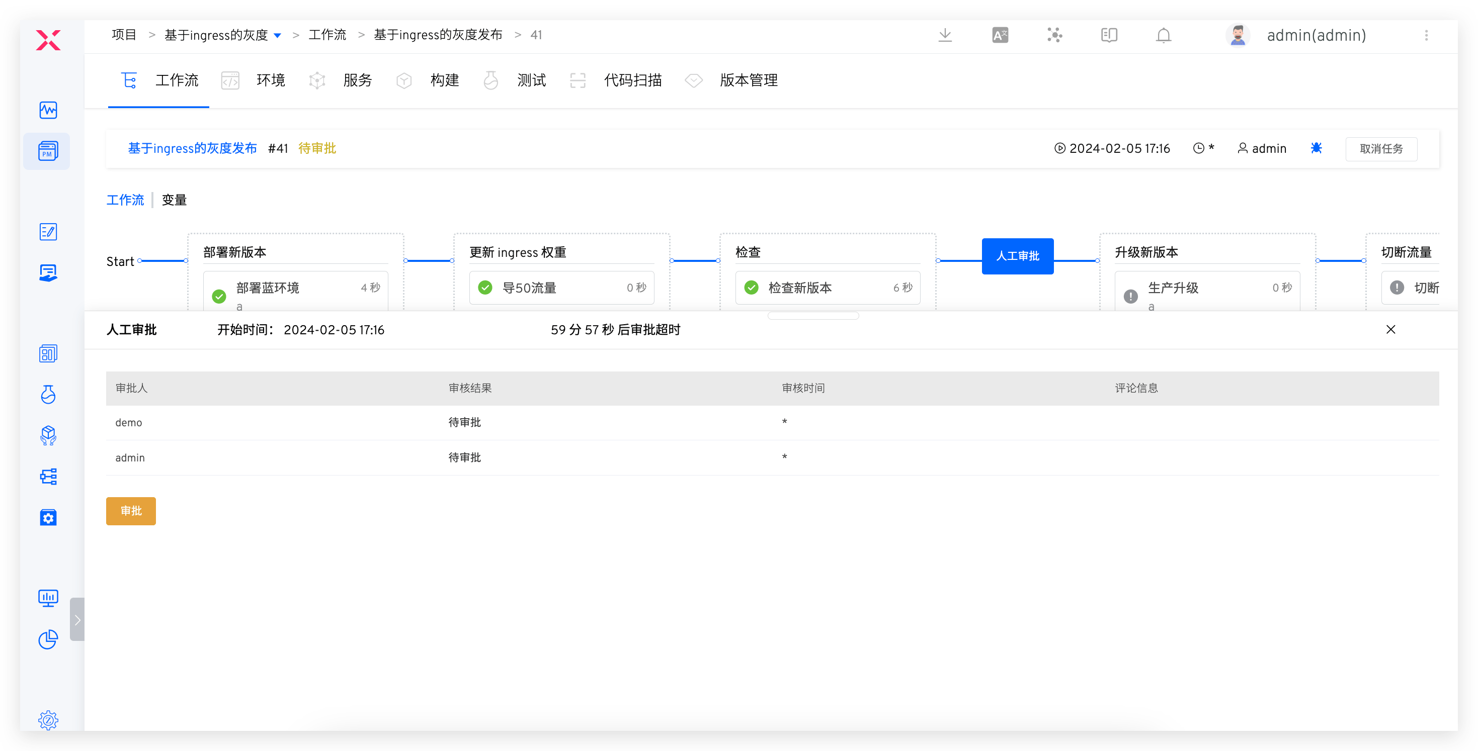 审批状态